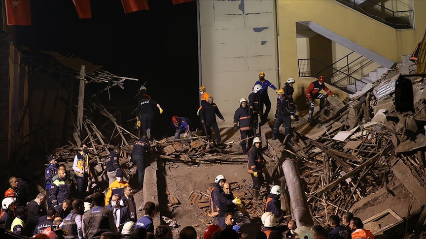 Turquie : effondrement d'un bâtiment à Malatya