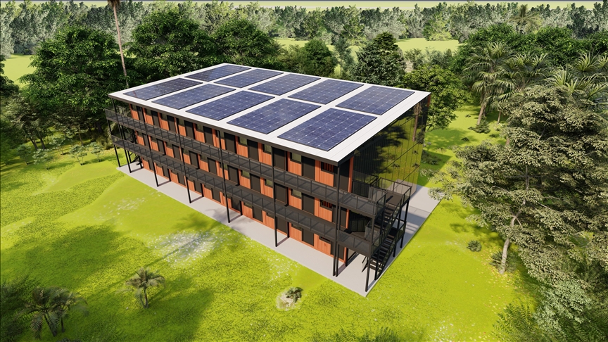 Turkish firm produces container homes for refugees