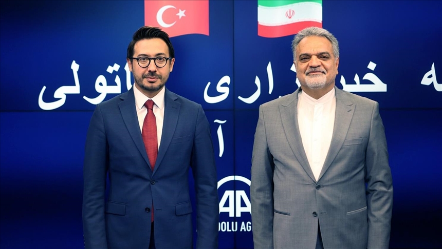 Irans ambassador visits Anadolu Agency headquarters