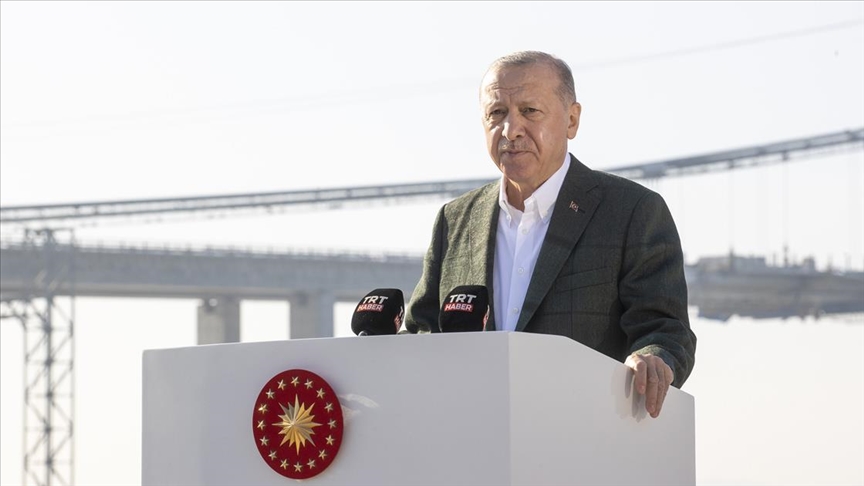 Cumhurbaşkanı Erdoğan: 1915 Çanakkale Köprüsünü en geç 18 Mart 2022de hizmete açacağız