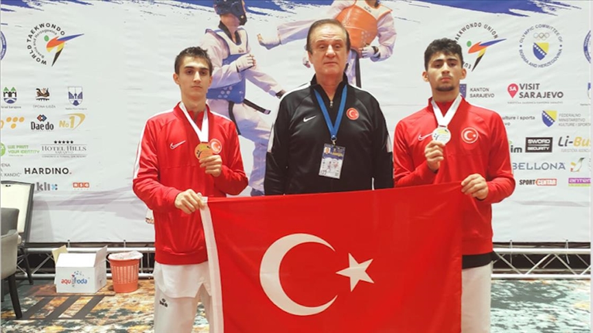 Avrupa Gençler Tekvando Şampiyonasının 3üncü gününde milli sporculardan 2 madalya