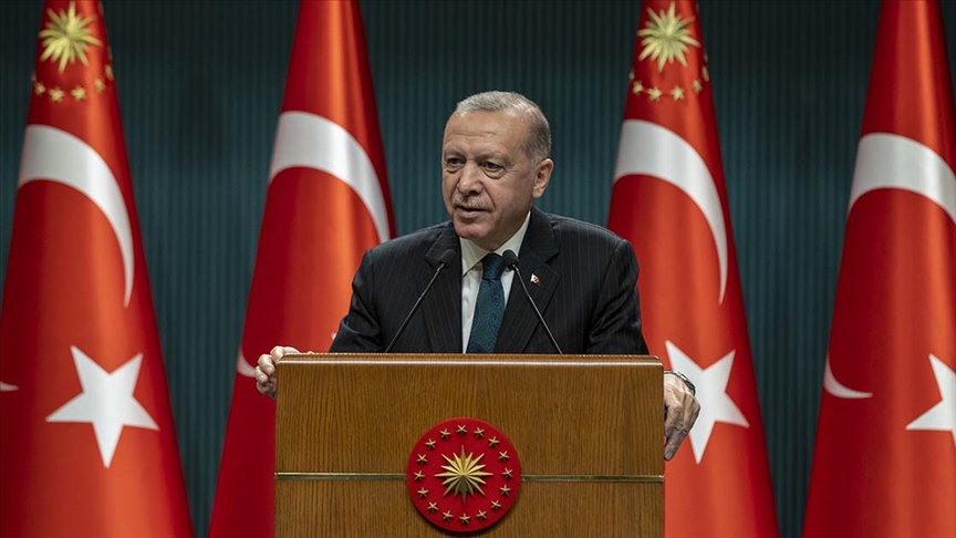 Cumhurbaşkanı Erdoğan, KKTC'nin 38'inci kuruluş yıl dönümünü kutladı
