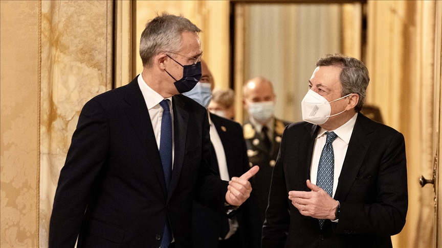 italian premier nato secretary general meet in rome