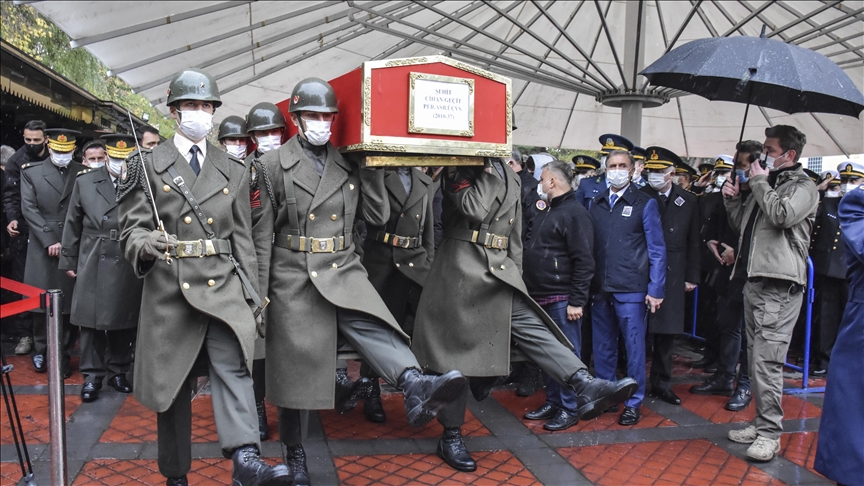 Şırnak'ta kazada şehit düşen Cihan Geçit için cenaze töreni düzenlendi