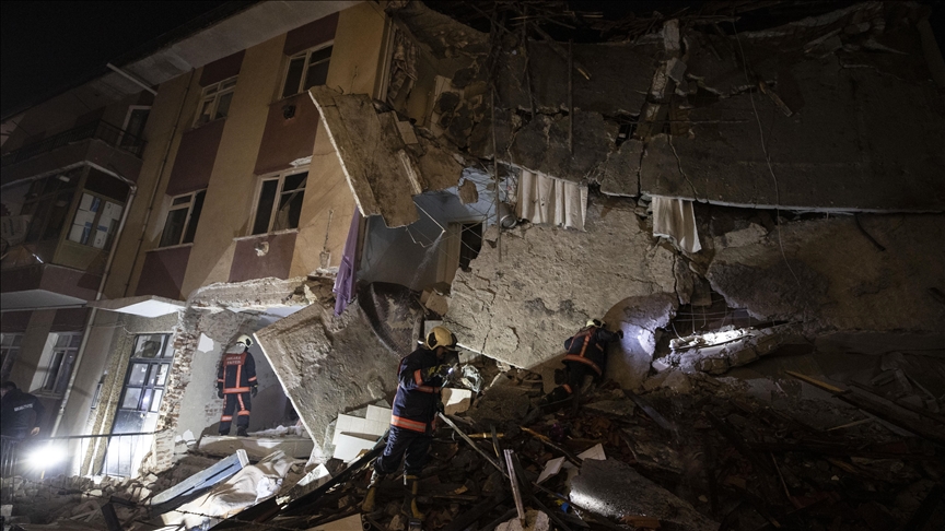 Ankara'da bir binada patlama meydana geldi 