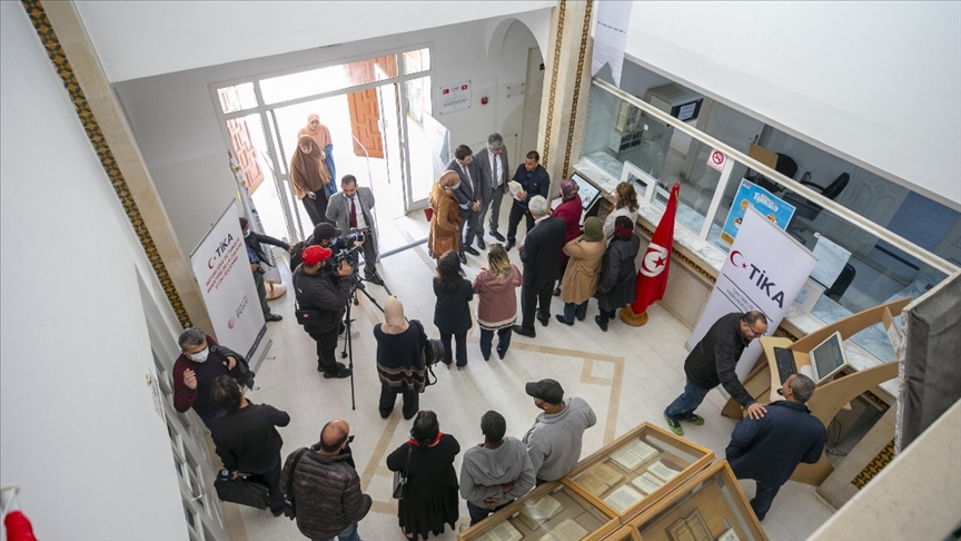 TİKA'nın modernizasyonunu gerçekleştirdiği Tunus Zeytune Üniversitesi Kütüphanesi hizmete başladı