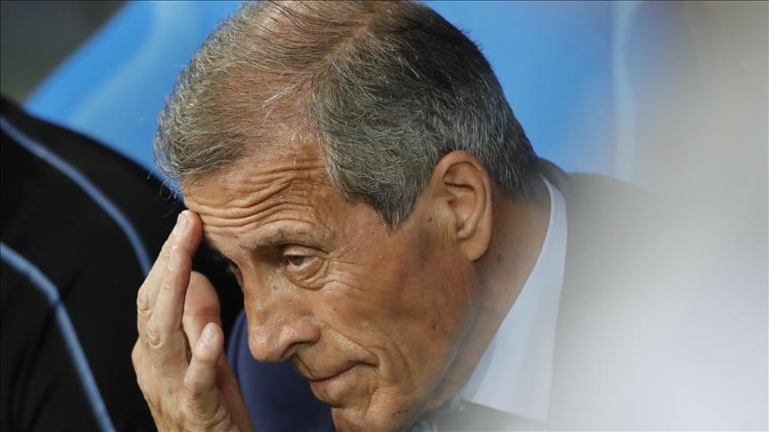 Longtime Uruguay head coach Oscar Tabarez dismissed