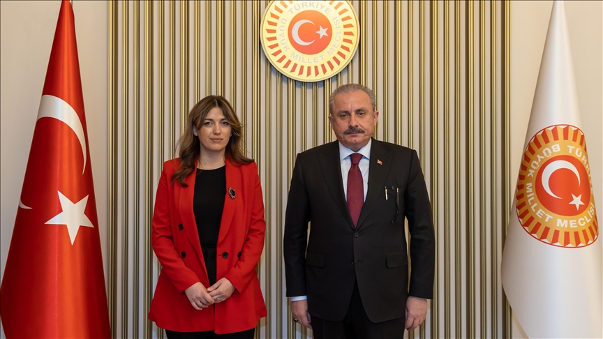 Turkish parliament head receives Kosovos justice minister