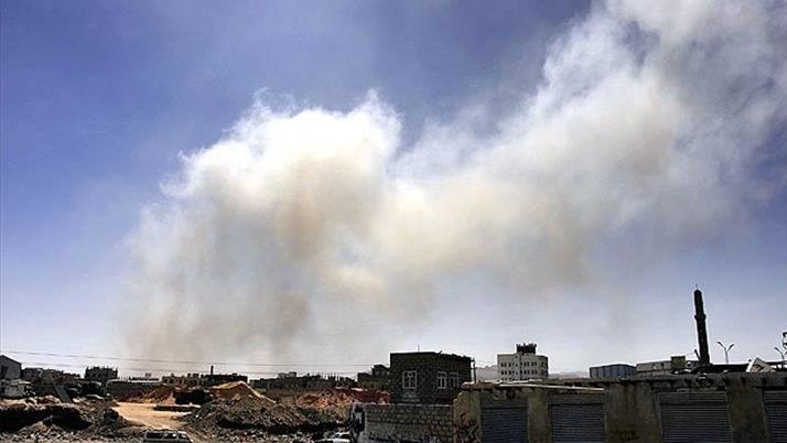 حملات هوایی نیروهای ائتلاف عربی به مواضع حوثی‌ها در صنعا