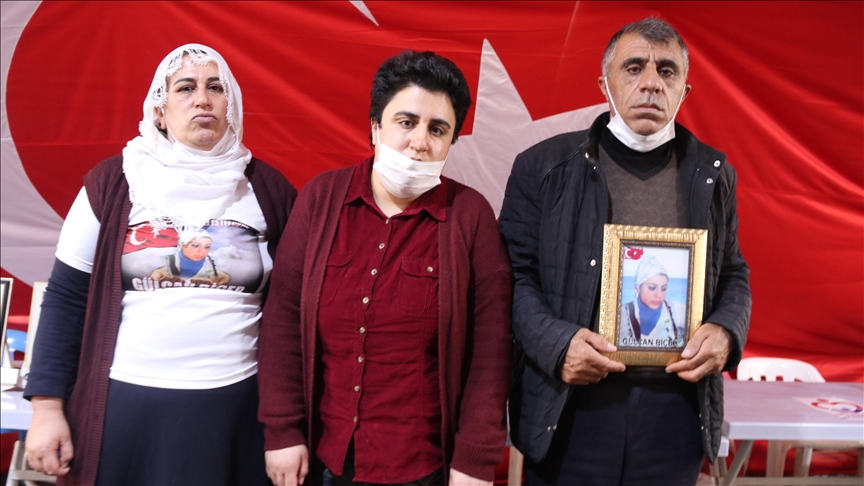 Disabled siblings attend families' sit-in against terrorist PKK abductions in Turkey