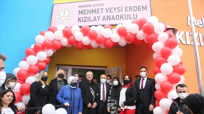 Binali Yıldırım'ın eşi Semiha Yıldırım, Mardin'de anaokulu açılışı yaptı
