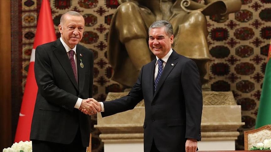 Turkish, Turkmen leaders issue joint declaration after bilateral meeting