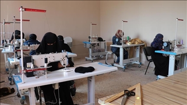 زنان قربانی جنگ در تل‌ابیض سوریه، مهارت‌های جدید می‌آموزند