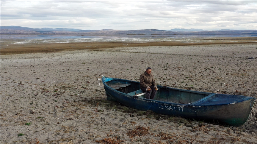 Posljedice klimatskih promjena: Smanjen vodostaj jezera u turskoj Konyi