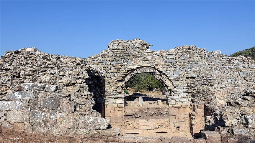 Euromos Antik Kentindeki Geç Roma Hamamı turizme kazandırılacak