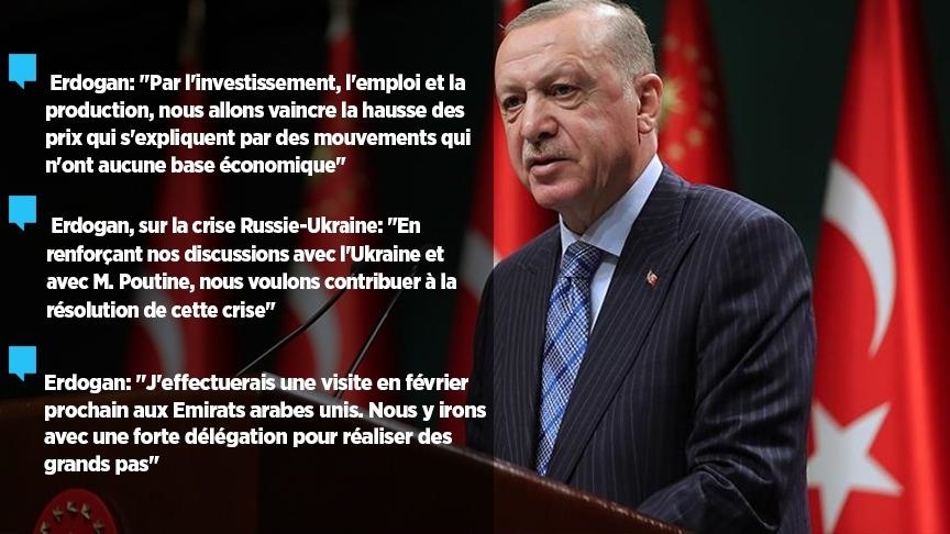 Erdogan: "Comme nous l'avons fait dans nos relations avec les Emirats