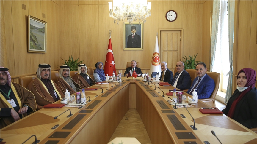 Turkish parliament speaker receives Qatars deputy speaker