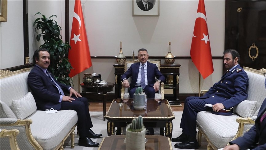 نائب أردوغان يلتقي سفير قطر لدى أنقرة