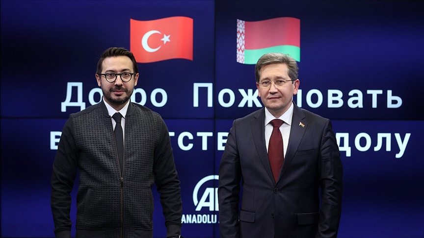 Belarus’un Ankara Büyükelçisi Rybak AA'yı ziyaret etti