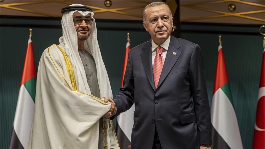 Turkish president, Abu Dhabi crown prince discuss bilateral relations, regional issues