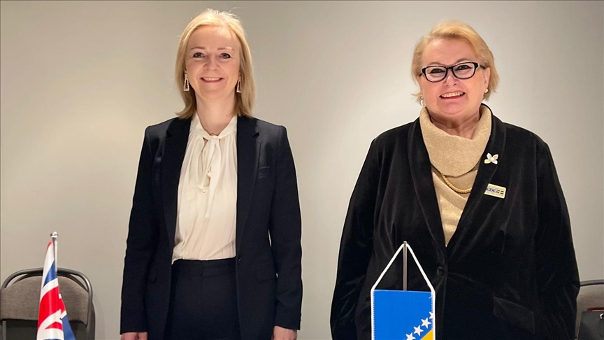 Turković sa ministricom vanjskih poslova UK Elizabeth Truss