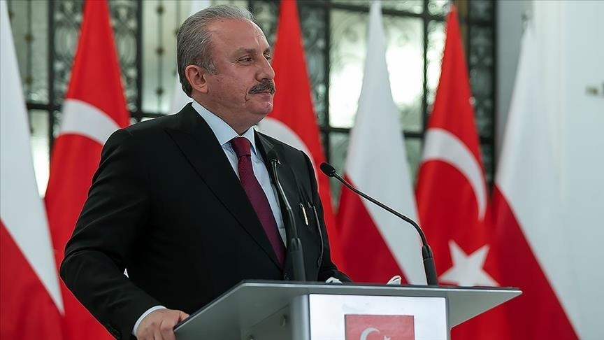 رئيس البرلمان التركي يلتقي ممثلي جمعيات في بولندا