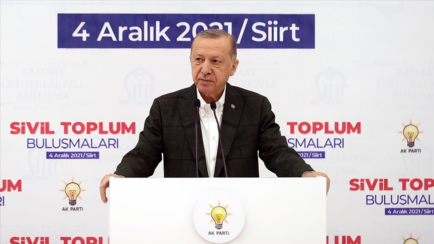 Cumhurbaşkanı Erdoğan: Türkiye'nin de bölgemizin de geleceğinde teröre ve Kandil uzantılı siyasete yer yok