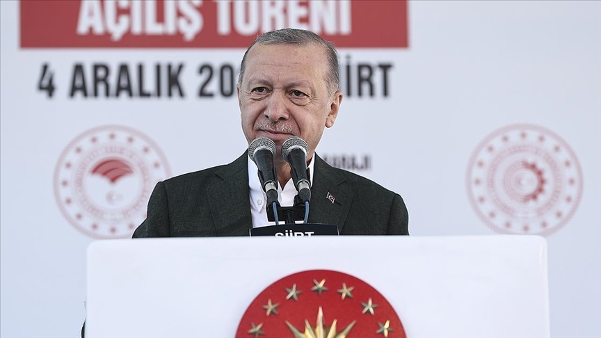 CANLI: Cumhurbaşkanı Erdoğan Siirt'te Lineer Metal Çinko Üretim Tesisi'nin açılış törenine katılıyor