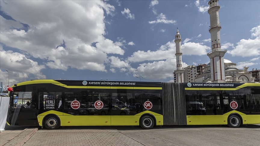 Kayseride elektrikli otobüslerle 2 yılda 103 ton karbondioksit salımı önlendi