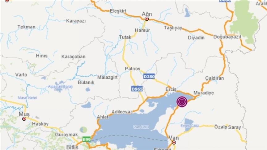 Magnitude 4.9 earthquake strikes eastern Turkey