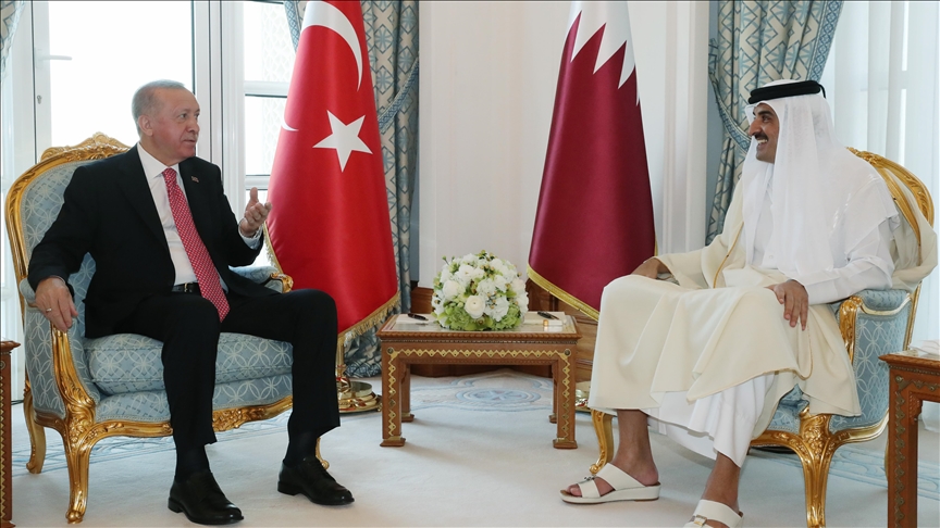 رئيس‌جمهور اردوغان با امیر قطر دیدار کرد