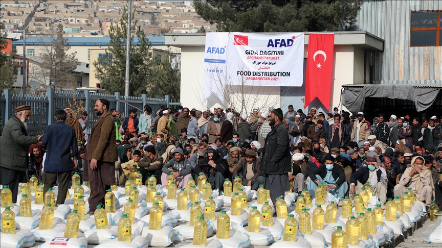 ارسال بسته‌های موادغدایی به دو هزار خانوار افغان توسط «آفاد» ترکیه
