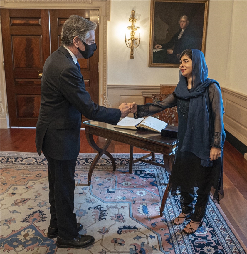 US' Blinken meets with women's rights icon Malala Yousafzai