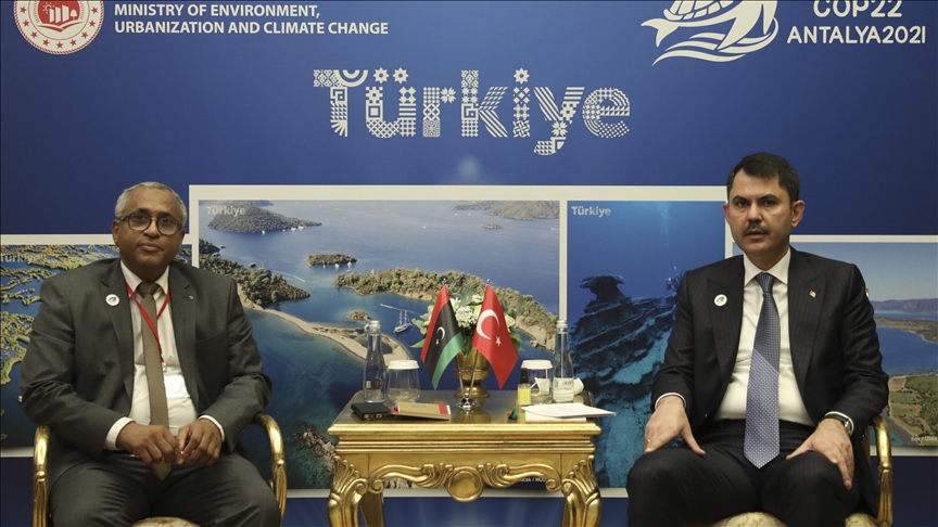 وزير البيئة التركي يلتقي نظيره الليبي في أنطاليا