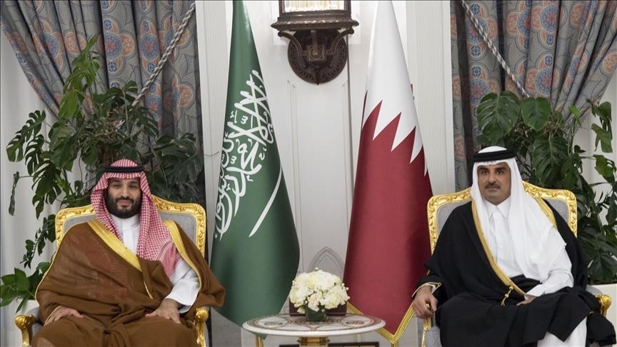 گفتگوی امیر قطر و ولیعهد عربستان درباره مسائل بین‌المللی و منطقه‌ای