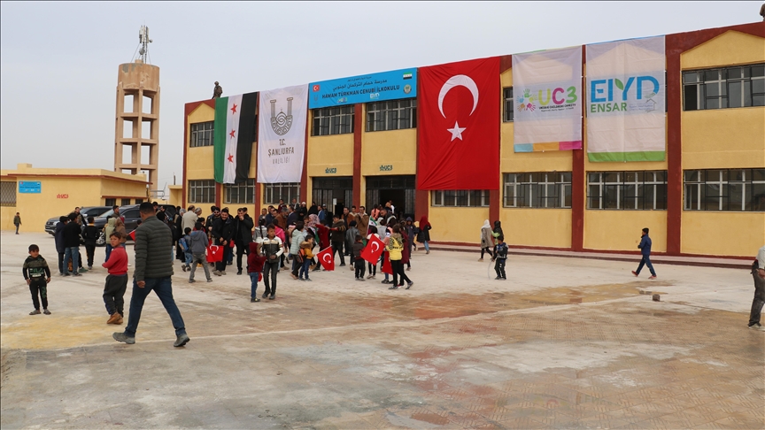 Restored school opens in area of northern Syria cleared of terrorists by Turkey