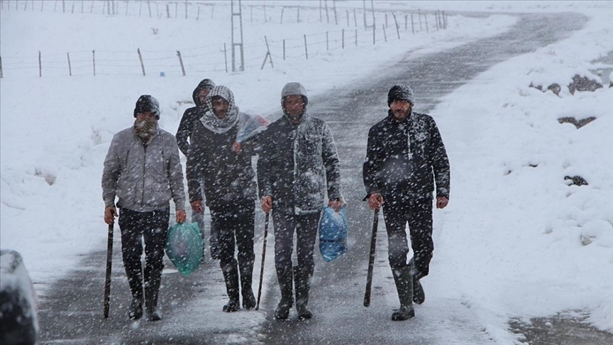 Bingöl Karlıovada kar yağışı etkisini sürdürüyor