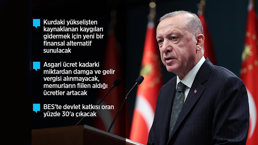 Cumhurbaşkanı Erdoğan: Döviz getirisine Türk lirası varlıklarla ulaşılabilmesini sağlayacak yeni araç devreye alınacak