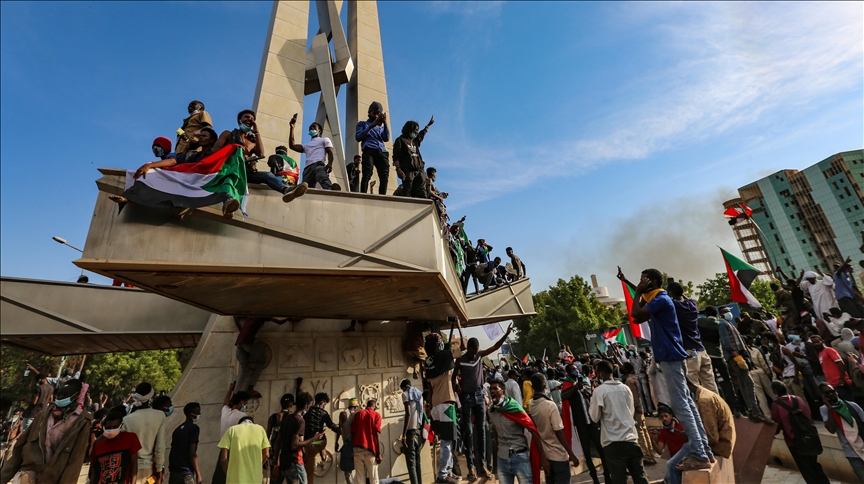 Sudan says dozens injured in protests on revolution anniversary