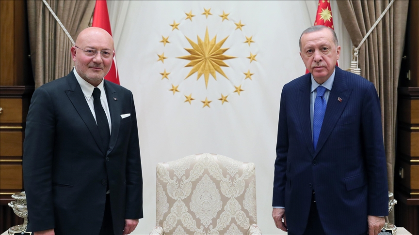 Cumhurbaşkanı Erdoğan, Doğuş Grubu Yönetim Kurulu Başkanı Şahenk'i kabul etti