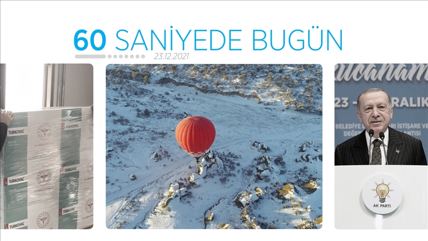 60 saniyede bugün (23 Aralık 2021)