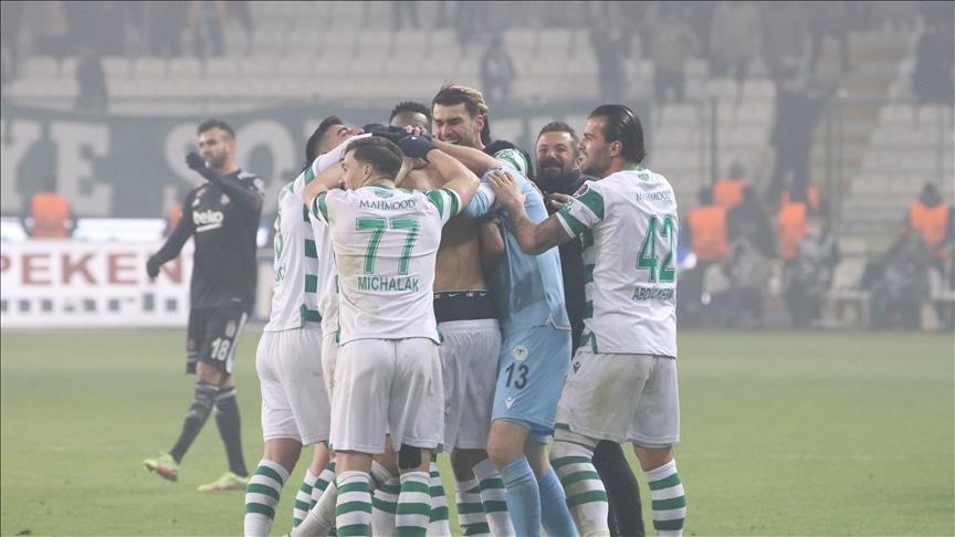 Besiktas lose 1-0 to Konyaspor with late goal