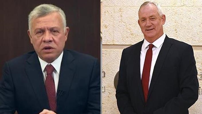 ملك الأردن يلتقي غانتس ويؤكد ضرورة التهدئة في فلسطين 