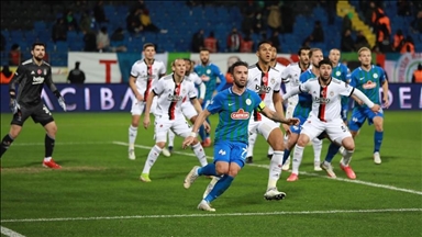 Besiktas miss victory against Rizespor in Turkish Super Lig