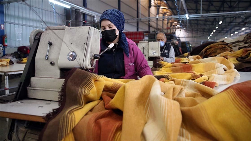 Türkiye'nin battaniye ihracatı, 2021'de önceki yıla göre yüzde 25 artarak 60,2 milyon dolara çıktı