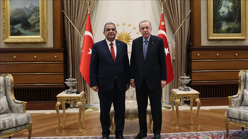 Turquie: Erdogan reçoit le Premier ministre chypriote-turc Sucuoglu
