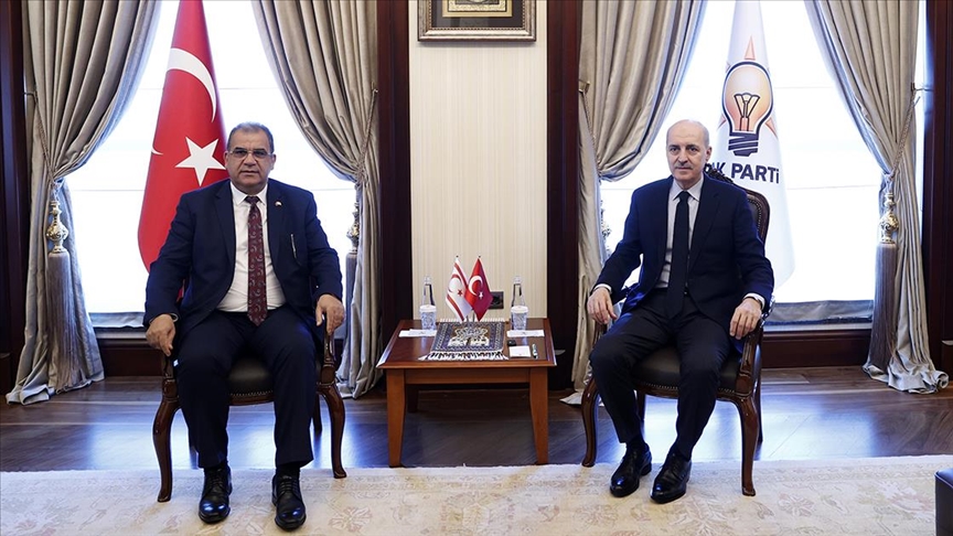 KKTC Başbakanı Sucuoğlundan, AK Parti Genel Başkanvekili Kurtulmuşa ziyaret