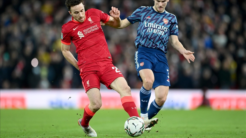 Liverpool held to goalless draw by 10-man Arsenal team in first leg of Carabao Cup semifinal clash