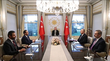 دیدار اردوغان با وزیر امور خارجه قطر