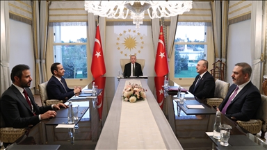 Президент Эрдоган встретился с главой МИД Катара 